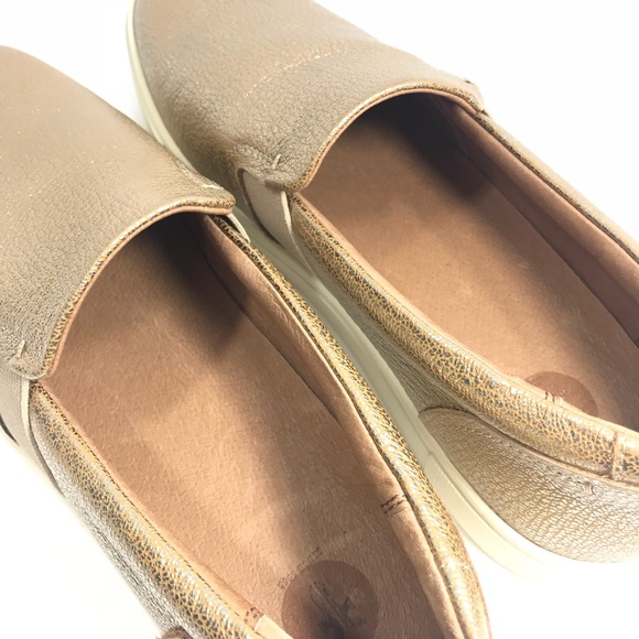 NWOT FRYE Gold Metallic Leather IVY Slip-on - Picture 4 of 8